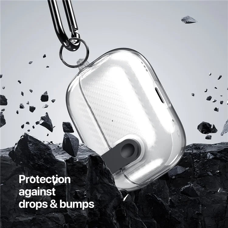 DUX DUCIS PECK Series for Apple AirPods 3 PC+TPU Earbud Case Anti-drop Cover with Hanging Hook