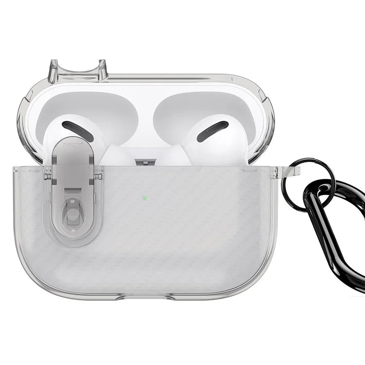 DUX DUCIS PECK Series Case for Apple AirPods Pro Bluetooth Earbud Cover with Hanging Hook