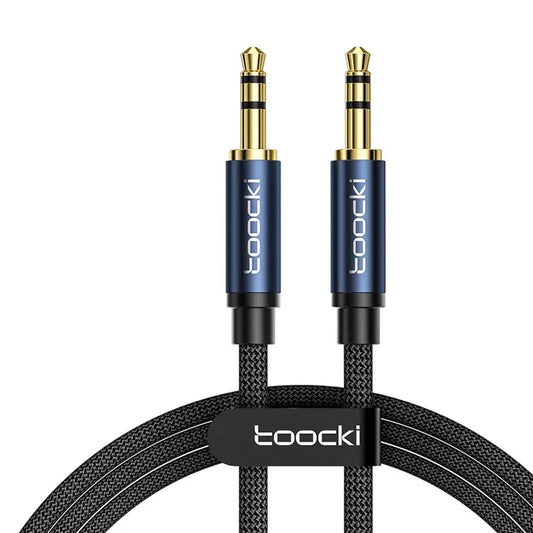 TOOCKI Q-YP05 1m AUX Audio Cable Male to Male 3.5mm Stereo Cable CordBlue