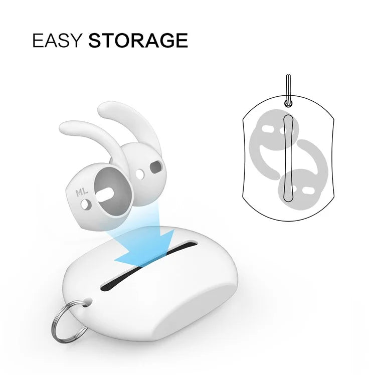 AHASTYLE PT60-Pro For Apple AirPods Pro Anti-lost Ear Hooks Ear Tips Silicone Cover