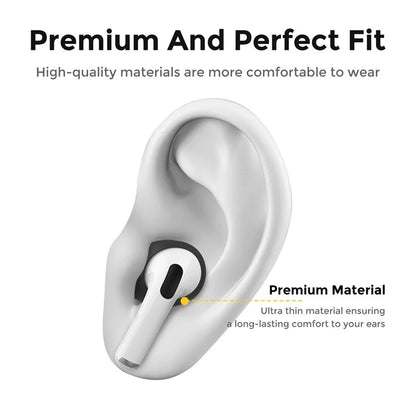 AHASTYLE PT76-PRO2 1 Pairs Ultra-Thin Ear Cover for AirPods Pro 2 Silicone Slim Ear Hooks, L