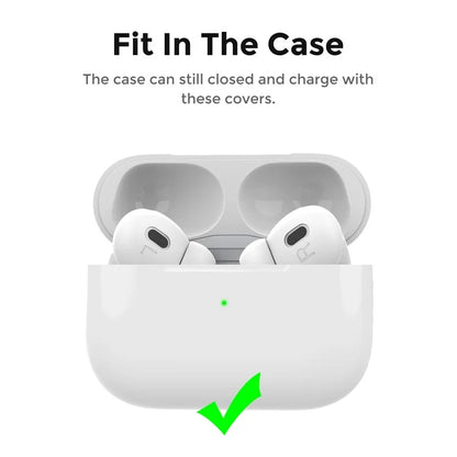 AHASTYLE PT76-PRO2 1 Pairs Ultra-Thin Ear Cover for AirPods Pro 2 Silicone Slim Ear Hooks, L