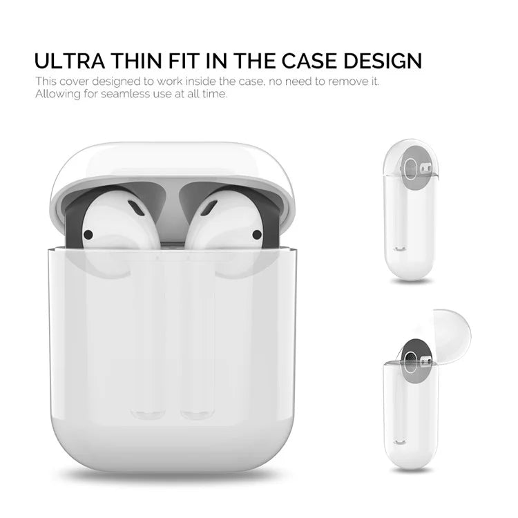 AHASTYLE PT76 For Apple AirPods 1 / 2 1 Pair Size S Earbuds Cover Slim Silicone Earphone Sleeve