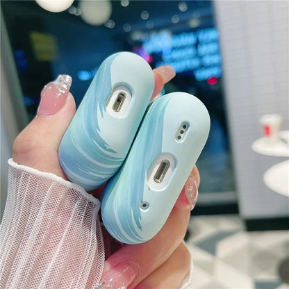 For Apple AirPods with Charging Case (2016) / (2019)  /  AirPods with Wireless Charging Case (2019) PC Case Cartoon Panda Pattern Printing Cover