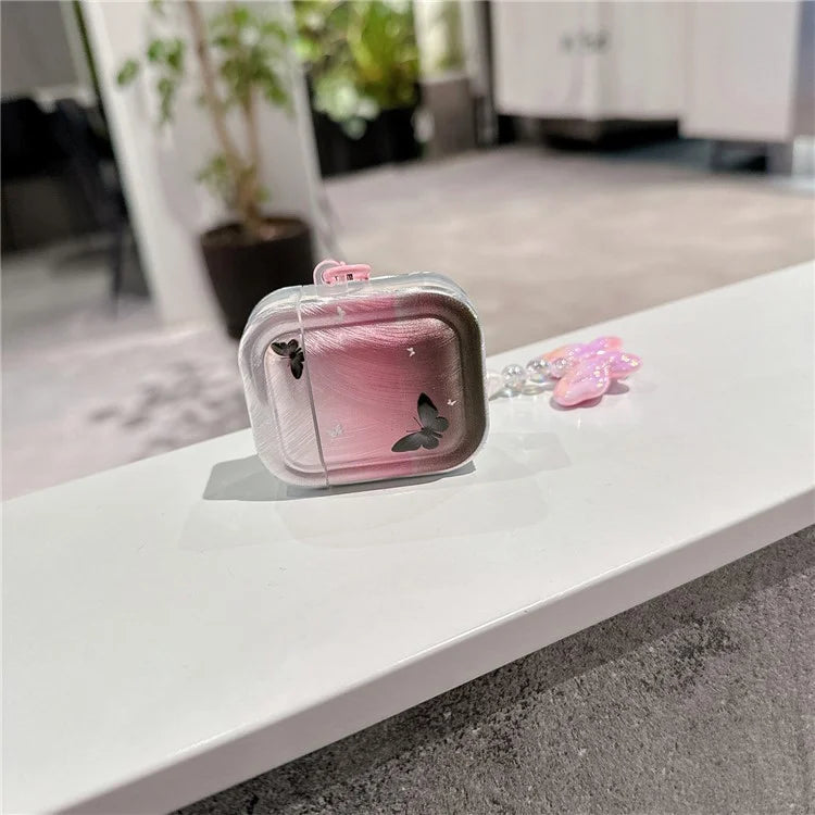 For Apple AirPods with Charging Case (2016) / (2019) / AirPods with Wireless Charging Case (2019) TPU Cover Earphone Protective Case with Pendant