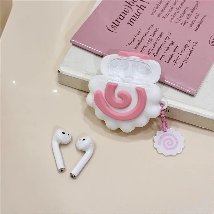 For Apple AirPods with Charging Case (2016) / (2019) / AirPods with Wireless Charging Case (2019) Silicone Cover Cute Anti-drop Case