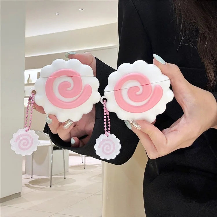 For Apple AirPods with Charging Case (2016) / (2019) / AirPods with Wireless Charging Case (2019) Silicone Cover Cute Anti-drop Case