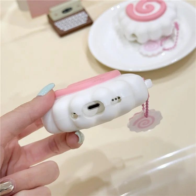 For AirPods Pro / Pro 2 Cute Narutomaki Bluetooth Earphone Protective Cover Dust-proof Case