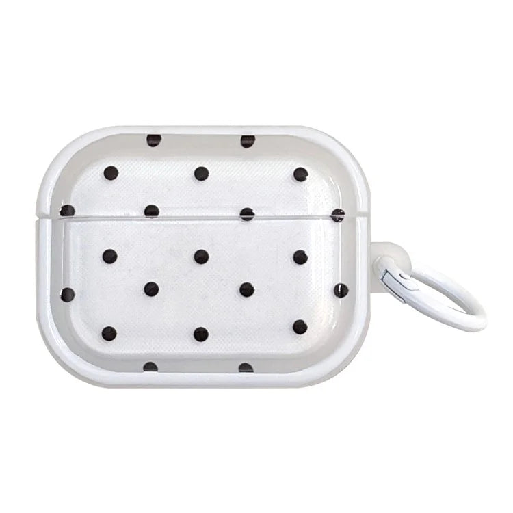 For Apple AirPods 3 Bluetooth Earphone Case Fresh Pattern TPU Anti-Drop Cover with Ring Buckle