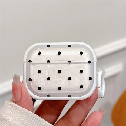 For Apple AirPods 3 Bluetooth Earphone Case Fresh Pattern TPU Anti-Drop Cover with Ring Buckle