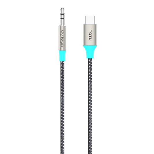 TOTU AD-8 1m Type C to 3.5mm Converter Aux Cable Audio Cord for Car Stereo Speaker Headphone