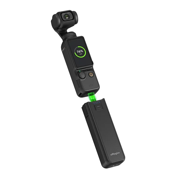 AMAGISN For DJI Osmo Pocket 3 Battery Handle 4500mAh Power Stick with 1 / 4 Inch Mount Port