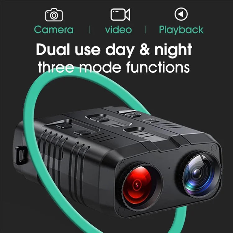 R19 Night Vision 2K Ultra HD Binoculars Digital Zoom 3.2 Inch Screen Outdoor Hunting Telescope