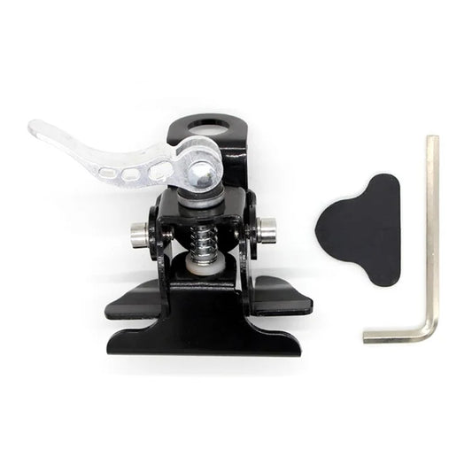 Hand Pressed Quick Release Stainless Steel Mobile Car CB Radio Antenna Mount Bracket - Black