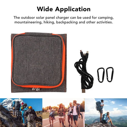 FSC-15W Foldable 3 Solar Panel 15W Solar Cell Charger Mobile Power Bank for Camping Hiking