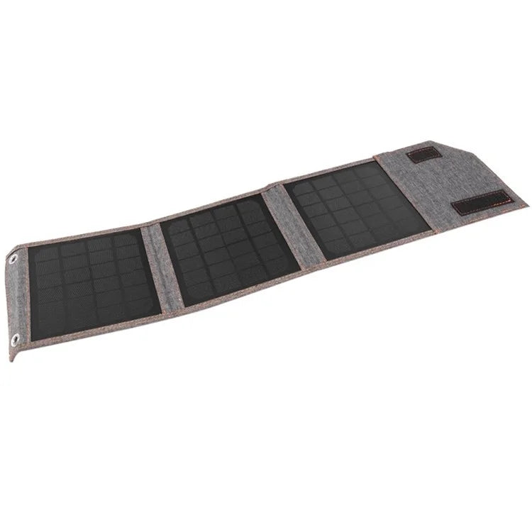 FSC-15W Foldable 3 Solar Panel 15W Solar Cell Charger Mobile Power Bank for Camping Hiking