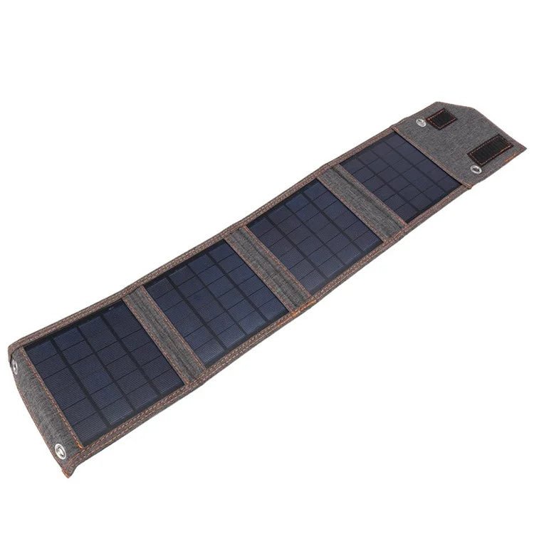 FSC-8W Foldable 4 Solar Panel 8W Solar Cell Charger Mobile Power Bank for Camping Hiking