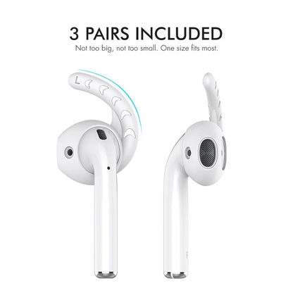 AHASTYLE PT14 for Apple AirPods with Charging Case (2016)  /  (2019)  /  AirPods with Wireless Charging Case (2019) 3 Pairs Ear Cap with Hook