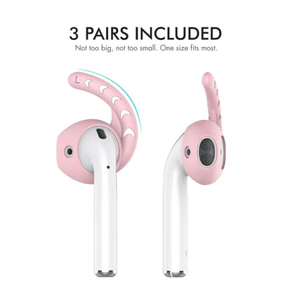 AHASTYLE PT14 for Apple AirPods with Charging Case (2016)  /  (2019)  /  AirPods with Wireless Charging Case (2019) 3 Pairs Ear Cap with Hook