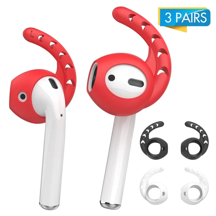 AHASTYLE PT14 for Apple AirPods with Charging Case (2016)  /  (2019)  /  AirPods with Wireless Charging Case (2019) 3 Pairs Ear Cap with Hook