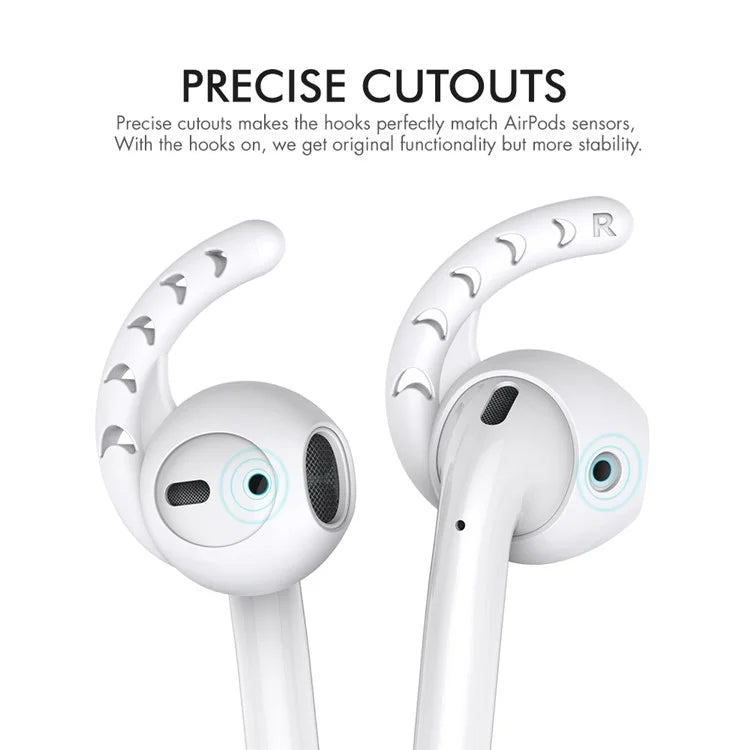 AHASTYLE PT14 for Apple AirPods with Charging Case (2016)  /  (2019)  /  AirPods with Wireless Charging Case (2019) 3 Pairs Ear Cap with Hook