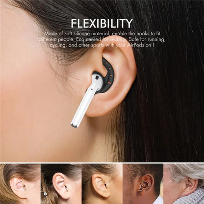 AHASTYLE PT14 for Apple AirPods with Charging Case (2016)  /  (2019)  /  AirPods with Wireless Charging Case (2019) 3 Pairs Ear Cap with Hook