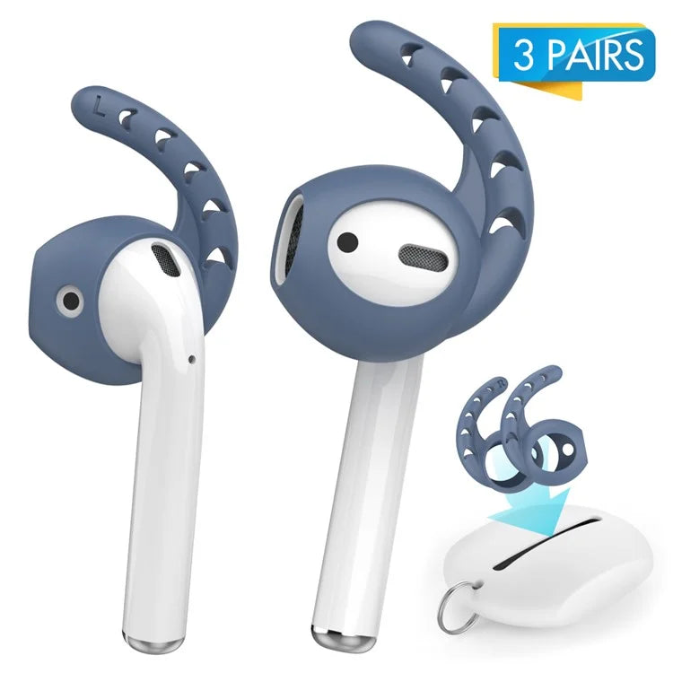 AHASTYLE PT14 for Apple AirPods with Charging Case (2016)  /  (2019)  /  AirPods with Wireless Charging Case (2019) 3 Pairs Ear Cap with Hook